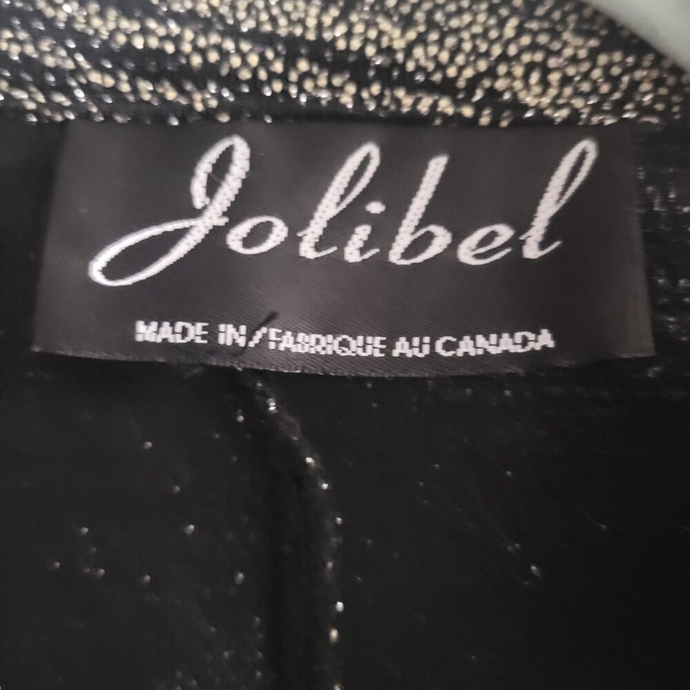 Vintage Jolibel Metallic Wavy Abstract Blazer Jacket - Size L Sparkly, 80s, 90s - Picture 7 of 7